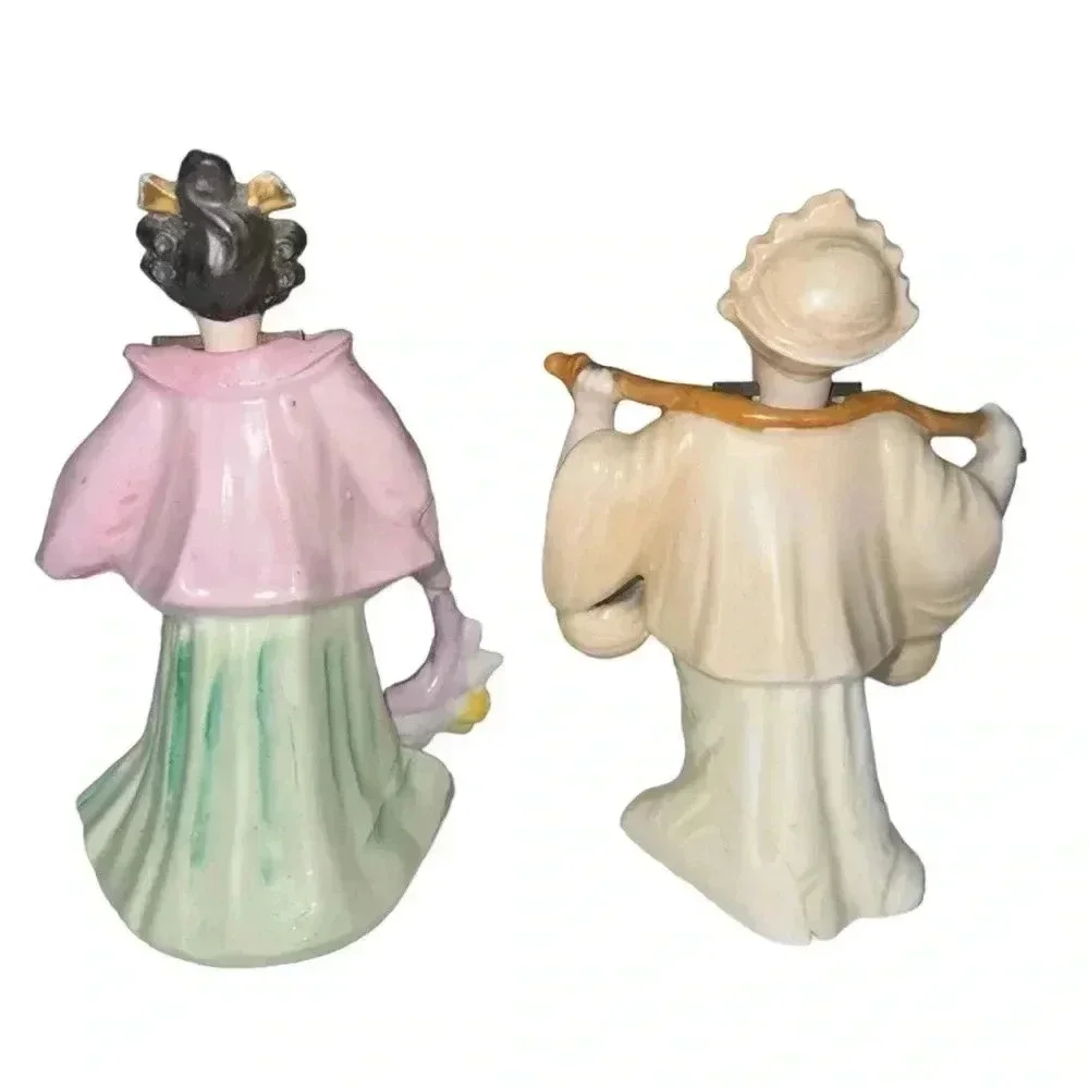 1940s Hand-Painted Japanese Porcelain Nodders - Picture 2 of 5